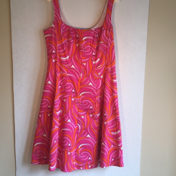 London Times Dress Vintage Retro Print 60s 70s… - Picture 1 of 5